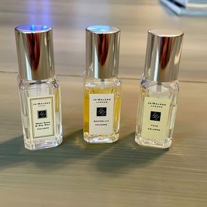Jo Malone Perfume x3!!!  Yuja 💫 Waterlily 🌸 Wood Sage & Sea Salt 🌊